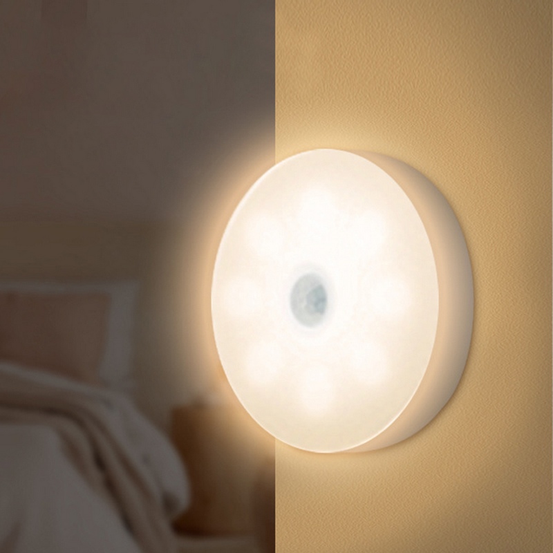 圓形LED磁吸人體感應燈
